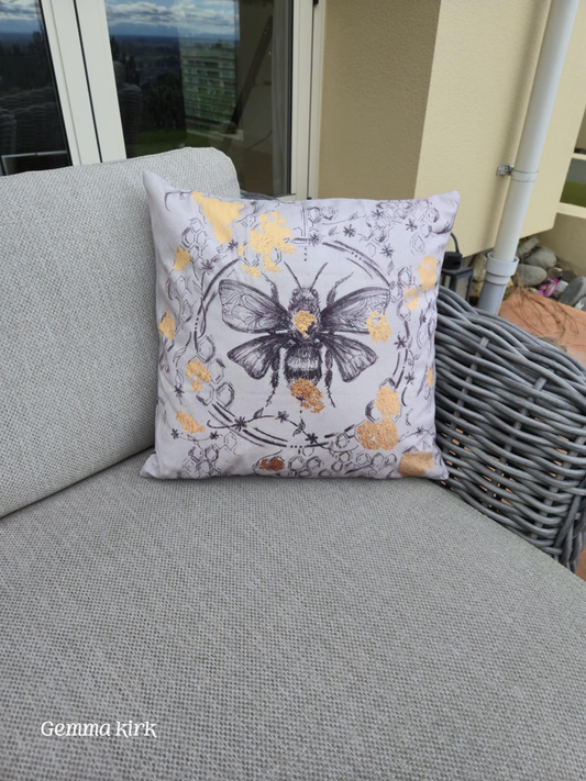 Bee Beautiful cushion cover