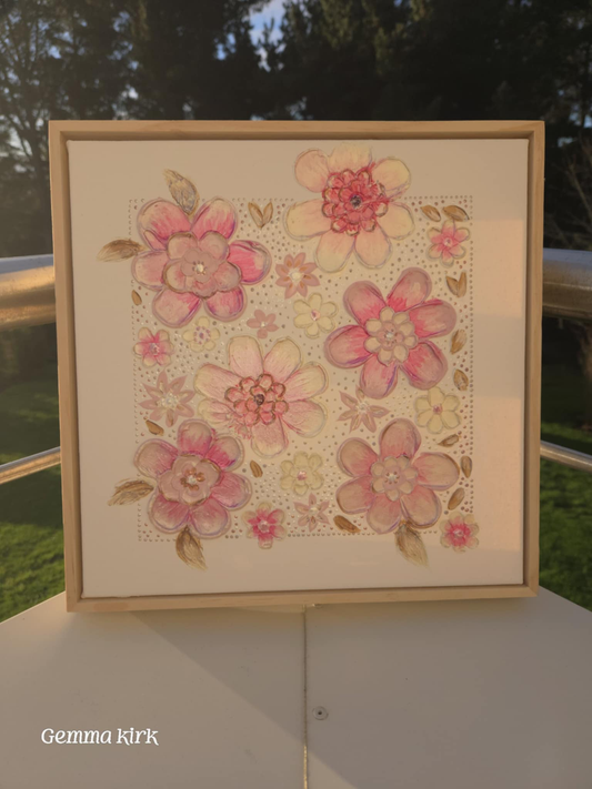 stunning modelled flowers
