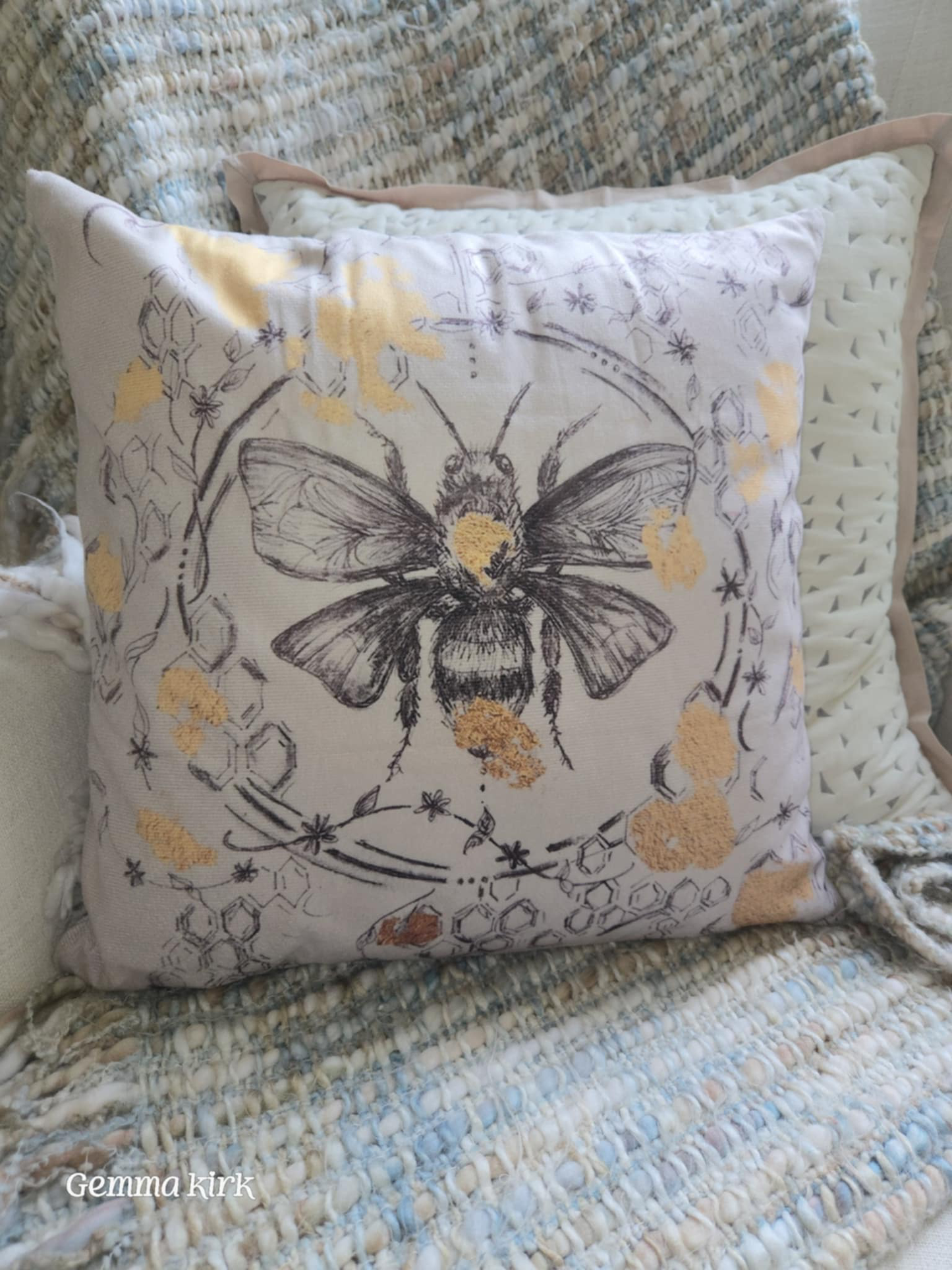 Bee Beautiful cushion cover